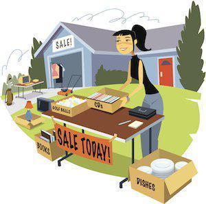 divorce yard sale, garage sale, property division, divorce, Illinois divorce lawyer